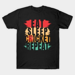 Eat sleep cricket repeat T-Shirt